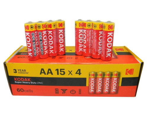 Батарейки Kodak Super Heavy Duty AA R6P