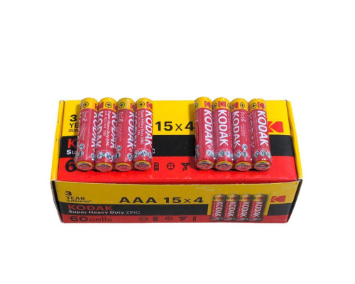Батарейка сольова AAА Kodak R03 UM4 1.5 V, міні-пальчикова батарейка