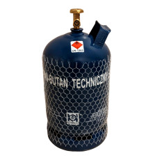 Газовий балон Польща 12 л GZWM S A, Балон газовий побутовий, Металевий газовий балон із вентилем 21.8 мм