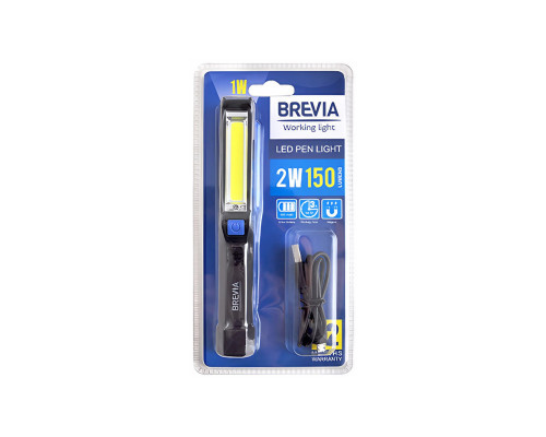Інспекційна лампа Brevia LED 150lm 900mAh microUSB, Ліхтар-лампа світлодіодний, Переносний світильник