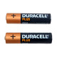 Лужні батарейки Duracell Plus ААА LR03 4 штуки в блістері, паковання потужних мізинчикових батарейок