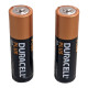 Лужні батарейки Duracell Plus АА LR6 4 штуки в блістері, паковання потужних пальчикових батарейок