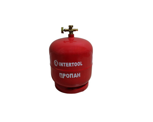 Газовий балон з конфоркою на 5 літрів Intertool, Похідний газовий комплект, Туристичний газовий балон