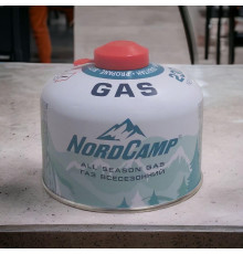 Газовий балон різьбовий 230 грам Nord Camp, балон газовий туристичний різьбовий, газовий картридж