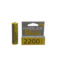 Акумулятор Rablex 18650 li-ion 2200 mah, літій-іонний акумулятор 18650