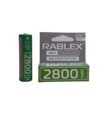 Акумулятор Rablex 18650 li-ion 2800 mah, літій-іонний акумулятор 18650