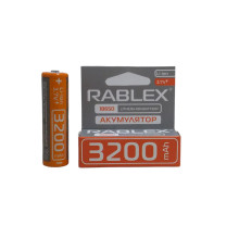 Акумулятор Rablex 18650 li-ion 3200 mah, літій-іонний акумулятор 18650