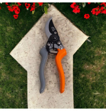 Секатор садовий обвідний 200мм Flora, металевий садовий секатор з діаметром різу до 16мм