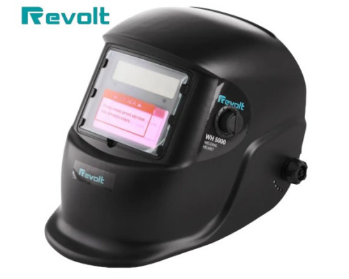 Зварювальна маска хамелеон Revolt WH 5000, маска зварювальна з автозатемненням для напівавтомата