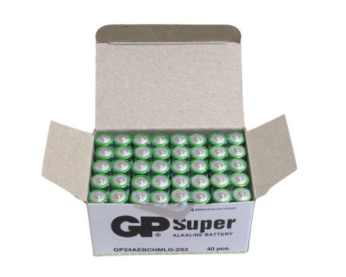 Лучні батарейки Super Alkaline GP AAА LR03 1.5 V 40 штук/упаковка