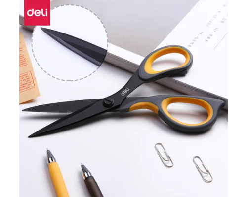 Універсальні канцелярські ножиці Deli 175мм для дому та офісу з нержавіючої сталі
