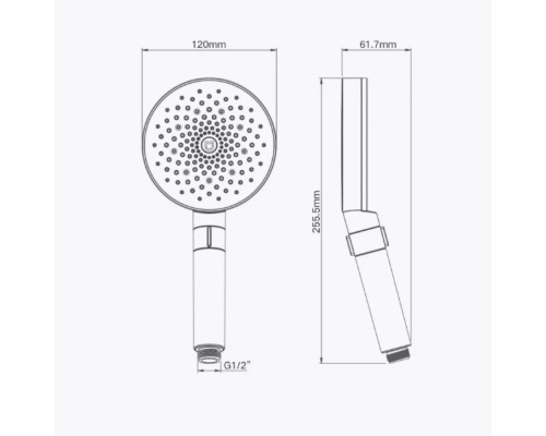 Універсальна лійка для душу Xiaomi з трьома режимами струменя Mijia Booster Hand Shower