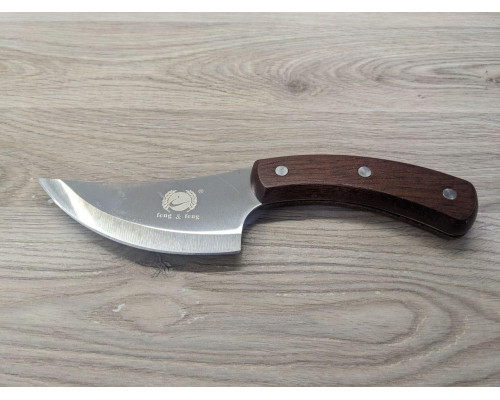 Обвалочний ніж для м'яса feng&feng 23,5 см з дерев'яною ручкою