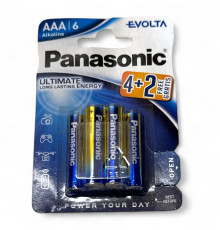 Лужні батарейки Panasonic Evolta Ultimate AAA LR03, 6 шт. у блістері (Бельгія)