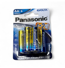 Лужні батарейки Panasonic Evolta Ultimate AA LR6, 6 шт. у блістері (Бельгія)
