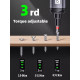 Електровикрутка DELI DL-DP04-1B2 з 3 режимами моменту (до 5 Нм), для дому та електроніки, з бітами Cr-V