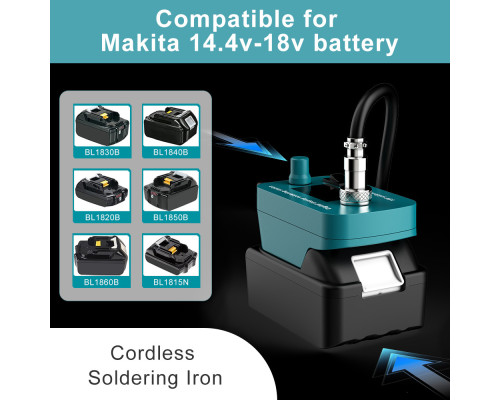 Акумуляторний паяльник T12 під батарею Makita 18V (60W, 0-500°C, дисплей)