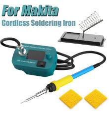Акумуляторний паяльник T12 під батарею Makita 18V (60W, 0-500°C, дисплей)