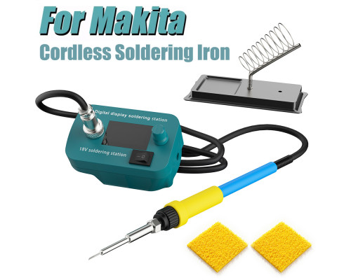 Акумуляторний паяльник T12 під батарею Makita 18V (60W, 0-500°C, дисплей)