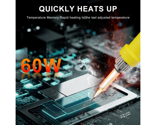 Акумуляторний паяльник T12 під батарею Makita 18V (60W, 0-500°C, дисплей)
