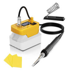 Акумуляторний паяльник T12 під батарею Dewalt 18V-20V (60W, 0-500°C, дисплей)