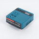 Інвертор 220V під акумулятор Makita 18-21V (перетворювач 120W, USB QC 3.0, дисплей)