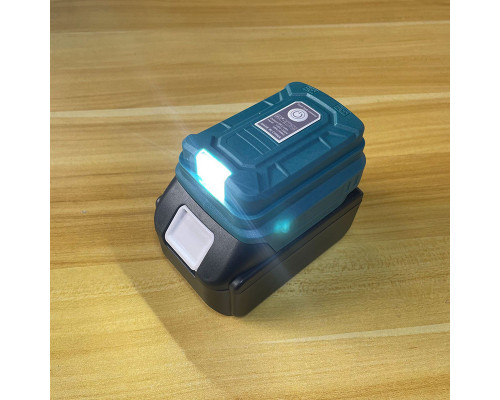 Адаптер акумулятора Makita 18V LXT в Power Bank з LED-ліхтарем (USB + Type-C, 5V/2A)