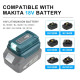 Адаптер акумулятора Makita 18V LXT в Power Bank з LED-ліхтарем (USB + Type-C, 5V/2A)