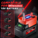 Акумуляторний паяльник T12 під батарею Milwaukee M18 (72W, 0-450°C, дисплей)