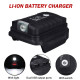 Адаптер акумулятора Makita 14.4V-18V в Power Bank з LED-ліхтарем (два порти USB, 5V/2A)
