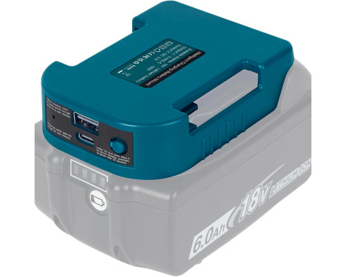 Адаптер-перехідник для Li-ion акумуляторів Makita 18V з портами USB та Type-C
