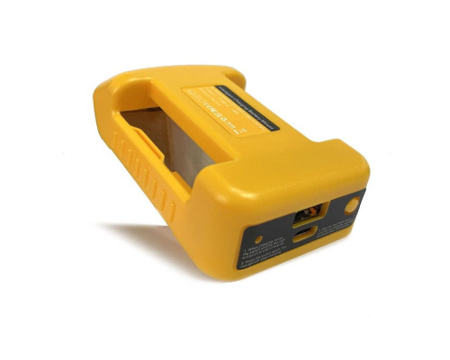 Адаптер-перехідник для Li-ion акумуляторів DeWalt 18V/20V з портами USB та Type-C