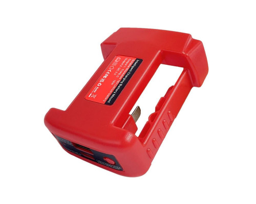 Адаптер-перехідник для Li-ion акумуляторів Milwaukee 18V з портами USB та Type-C