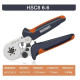 Кримпер Wozobuy HSC8 6-6 для обтискання втулкових наконечників 0,25–6 мм² з 6 кулачками